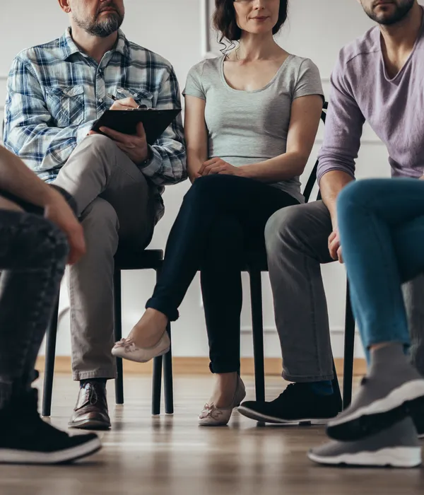 lost angels group therapy people sitting circle talking