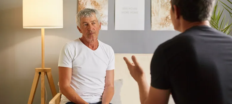 lost angels therapy man talking woman living room