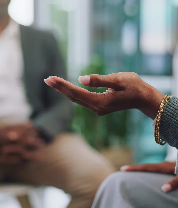 lost angels therapy woman sitting couch hand out someone